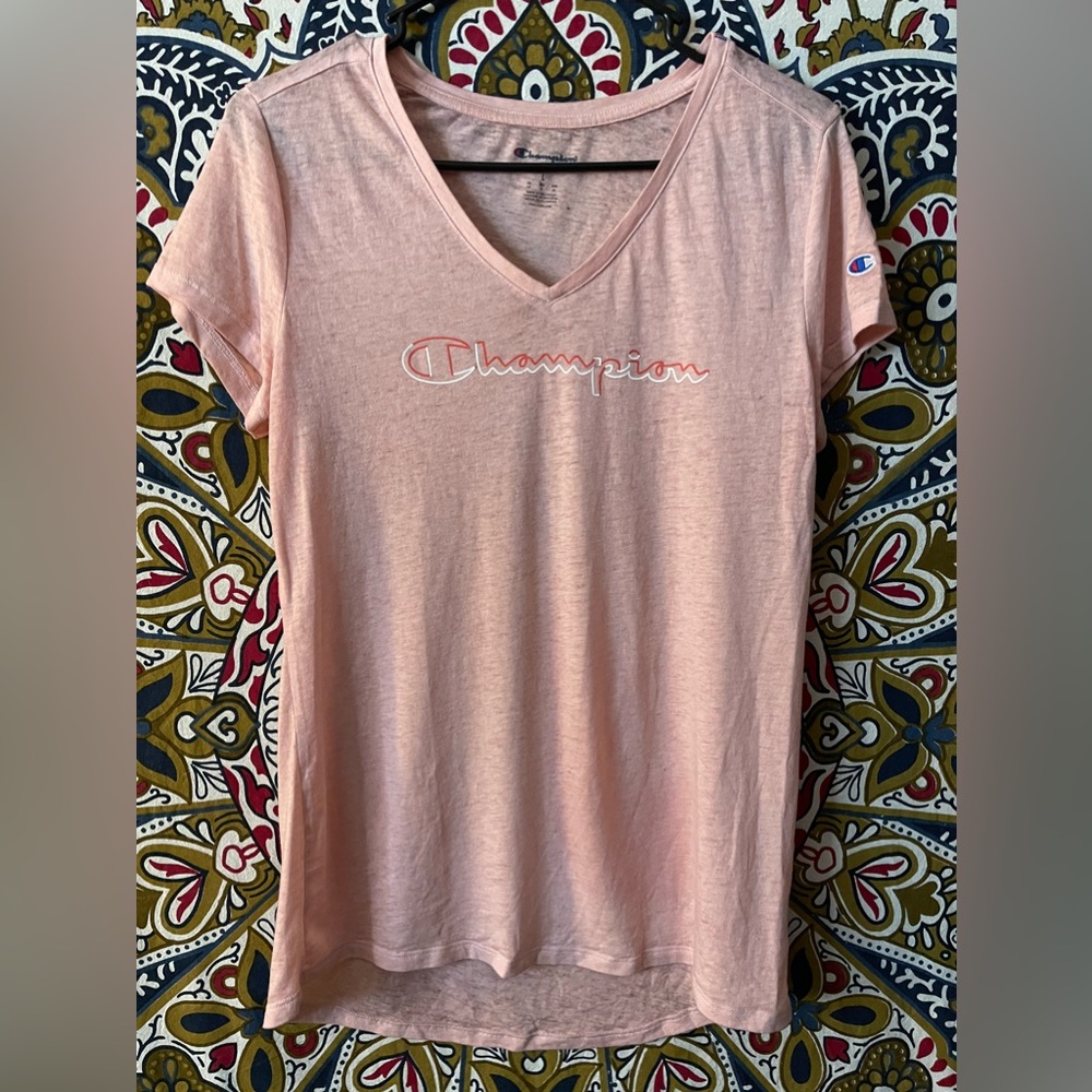 CHAMPION Women's Authentic Wash Tee size Large
